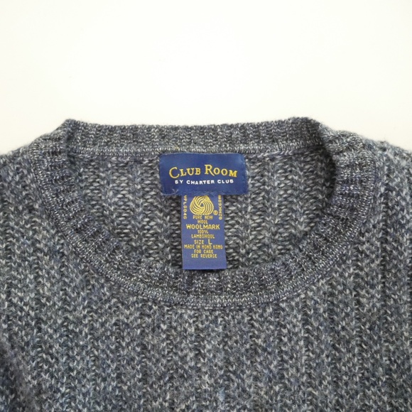 Club Room Mens Lambs Wool Sweater~ - Picture 3 of 4